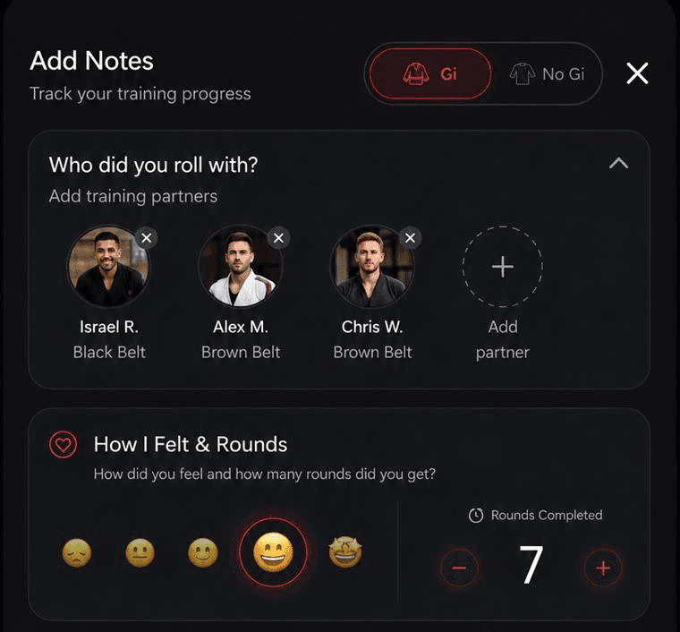 Tag your partners and rounds notes